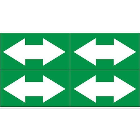 Pipe Marker, 1-1/8in. H x 7in. W, Vinyl, 93258 MPN:93258