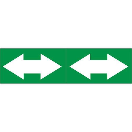 Pipe Marker, 4in. H x12in. W, Vinyl, 93397 MPN:93397