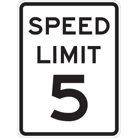 Traffic Sign, 24 in H, 18 in W, Aluminum, Rectangle, English, 94210 MPN:94210