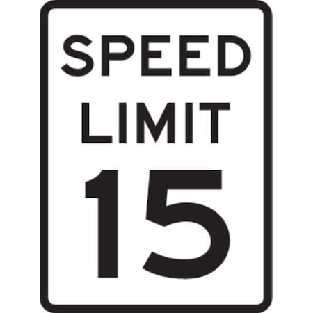 Traffic Sign, 24 in H, 18 in W, Aluminum, Rectangle, English, 94212 MPN:94212