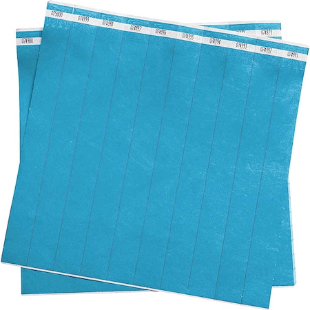 ID Wristband, Polyethylene, 1 in W, Blue, 500 PK MPN:95100