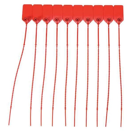 Pull-Tight Seals, Plastic, 9 W, Red, 100 PK MPN:95150