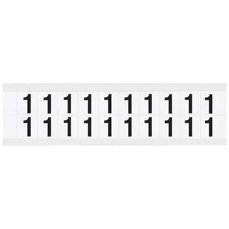 Number Label, 1, 3/4in.Hx21/32in.W, Vinyl MPN:9712-1