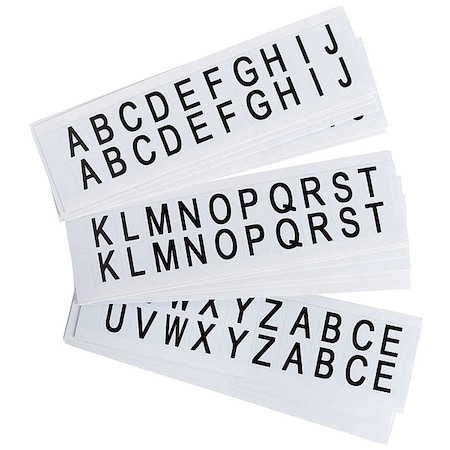 LetterLabelSet, Vinyl, 3/4inH, 5/8inW, PK25 MPN:9712-LTR KIT