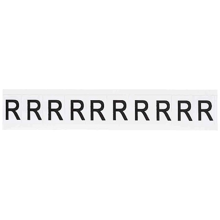 LetterLabel, Vinyl, 1-1/2inH, 1inW, PK10 MPN:9713-R