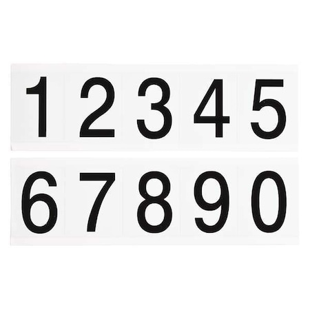 NumberLabelSet, 2-1/4inH, 1-7/8inW, PK25 MPN:9714-# KIT