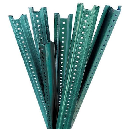 Sign Post, U-Channel, Steel Green, Powder Coated, 10 ft. L, 3