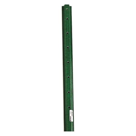 Sign Post, 8 ft. L, Composite, Green, 97210 MPN:97210