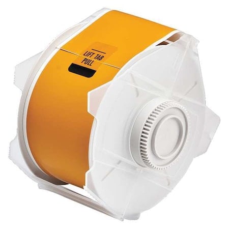 Label Tape Cartridge, Yellow/Brown, Labels/Roll: Continuous MPN:97739
