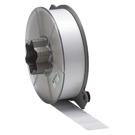 Flag Label, White, Polyester, 1-1/2 in W MPN:A55-2-483