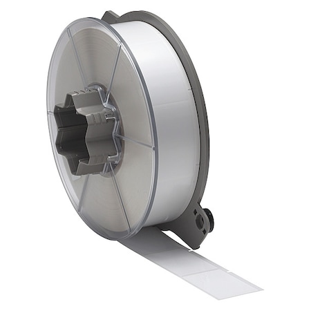 Flag Label, White, Polyester, 1-1/2 in W MPN:A55-5-483