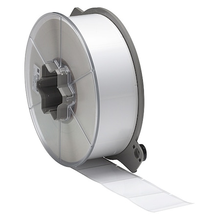 Flag Label, White, Polyester, 2 in W MPN:A55-6-483