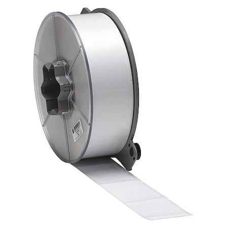 Flag Label, White, Polyester, 2 in W MPN:A55-7-483