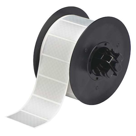 Label Tape Roll, Metallic Silver, Labels/Roll: 1225 MPN:B30-17-438