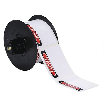 Label, Red/Black/White, Labels/Roll: 300 MPN:B30-241-595-OSHADA
