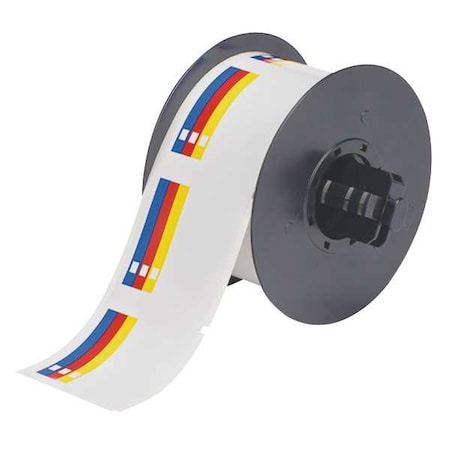 Label, Red/Yellow/Blue/White, Labels/Roll: 365 MPN:B30-244-595-CB