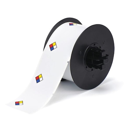 Label, Red/Yellow/Blue/White, Labels/Roll: 365 MPN:B30-244-595-NFPA