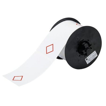 Thermal Transfer Label, Red on White, Labels/Roll: 270 MPN:B30-261-7569-CLP1