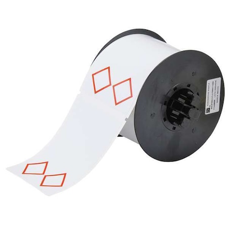 Thermal Transfer Label, Red on White, Labels/Roll: 270 MPN:B30-261-7569-CLP2