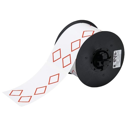 Thermal Transfer Label, Red on White, Labels/Roll: 270 MPN:B30-261-7569-CLP4A