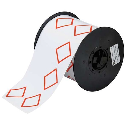 Thermal Transfer Label, Red on White, Labels/Roll: 200 MPN:B30-262-7569-CLP4A