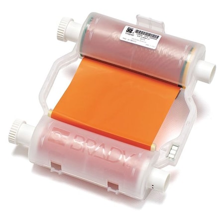 Label Printer Ribbon, B30 Series, Orange, 4.33 in W x 200 ft L MPN:B30-R10000-OR