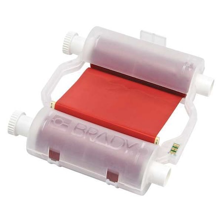 Label Printer Ribbon, B30 Series, Red, 4.33 in W x 200 ft L MPN:B30-R10000-RD
