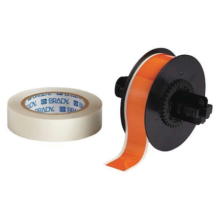Label Tape Cartridge, Orange, Labels/Roll: Continuous MPN:B30C-1125-483OR-KT