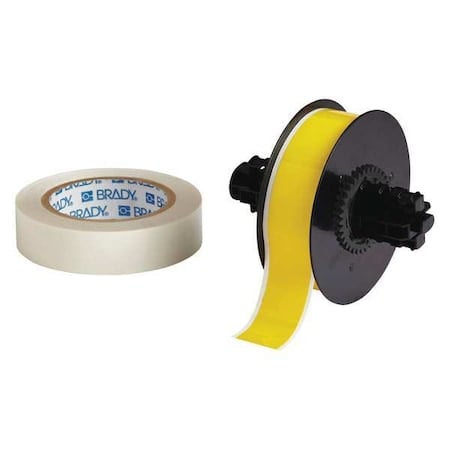 Label Tape Cartridge, Yellow, Labels/Roll: Continuous MPN:B30C-1125-483YL-KT