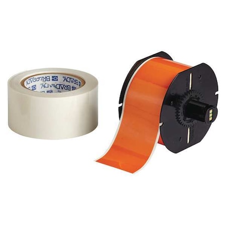 Label Tape Cartridge, Orange, Labels/Roll: Continuous MPN:B30C-2250-483OR-KT