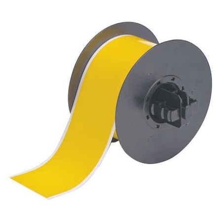 All Weather Permanent Adhesive Vinyl Label Tape, For B30 Printers, 2.25 in W x 100 ft L, Yellow MPN:B30C-2250-595-YL