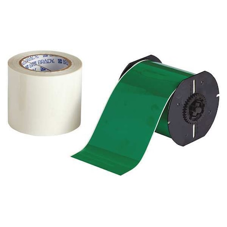 Label Tape Cartridge, Green, Labels/Roll: Continuous MPN:B30C-4000-483GN-KT