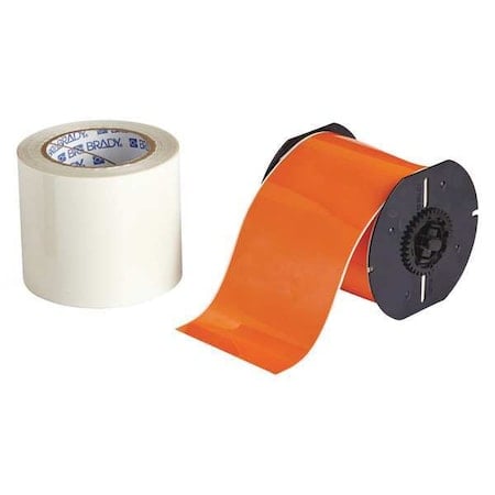 Label Tape Cartridge, Orange, Labels/Roll: Continuous MPN:B30C-4000-483OR-KT