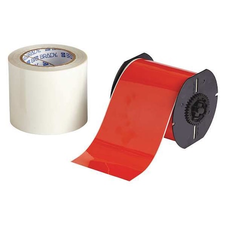 Label Tape Cartridge, Red, Labels/Roll: Continuous MPN:B30C-4000-483RD-KT