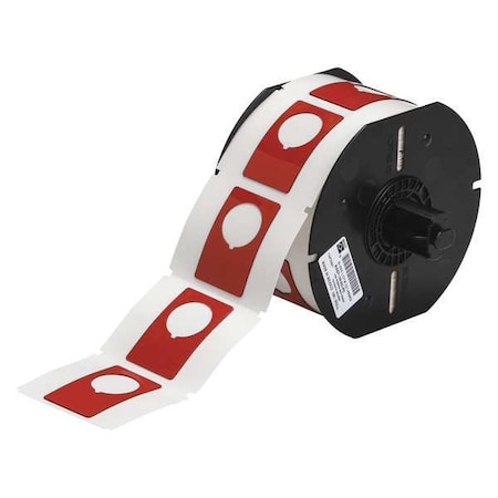 Pre-Cut Label Stock Roll, Red, Gloss MPN:B30EP-168-593-RD