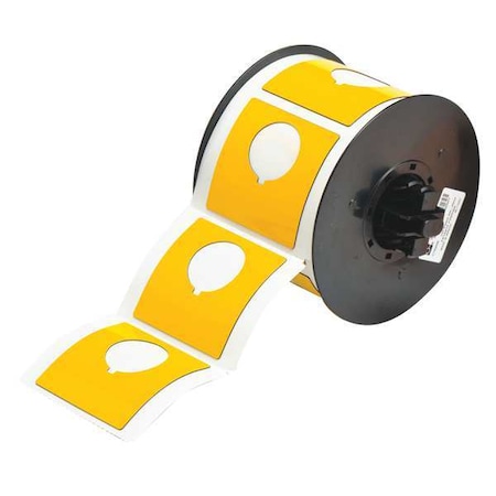 Pre-Cut Label Stock Roll, Yellow, Gloss MPN:B30EP-170-593-YL