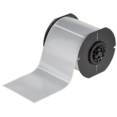 Pre-Cut Label Stock Roll, Silver, Gloss MPN:B33-161-435