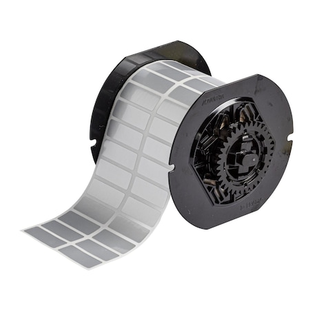 Pre-Cut Label Stock Roll, Silver, Gloss MPN:B33-37-434