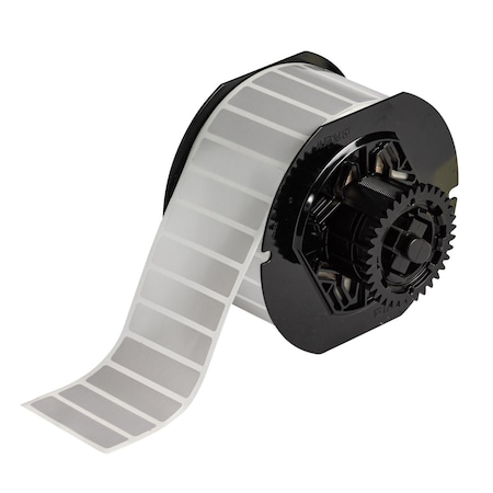 Pre-Cut Label Stock Roll, Silver, Gloss MPN:B33-53-434