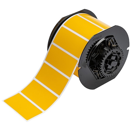 Pre-Cut Label Stock Roll, Yellow, Gloss MPN:B33-7-8591-YL