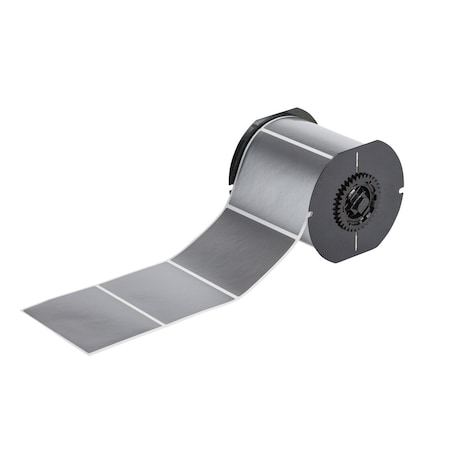 Pre-Cut Label Stock Roll, Silver, Gloss MPN:B33-76-8591-SL