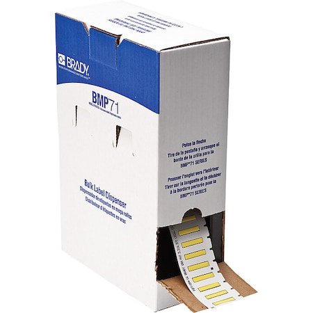 Sleeve Label, Yellow, Polyolefin, 1 in W MPN:BM-094-1-344-YL