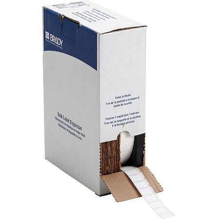 Wraparound Label, White, Nylon, 1/2 in W MPN:BM-11-499