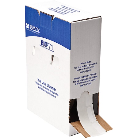 WraparoundLabel, White, Vinyl, 1-1/2inW MPN:BM-32-427