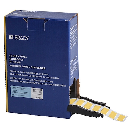 SleeveLabel, Yellow, Polyolefin, 1-3/4inW MPN:BM-375-175-312-YL
