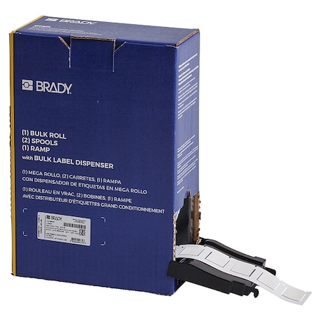 Sleeve Label, White, Polyolefin, 1 in W MPN:BM-500-1-312