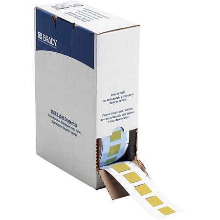 Sleeve Label, Yellow, Polyolefin, 1 in W MPN:BM-500-1-342-YL