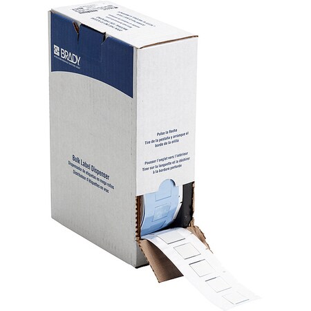 Sleeve Label, White, Polyolefin, 1 in W MPN:BM-500-1-344