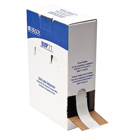 Pre-CutLabelStockRoll, Clear/White, Matte MPN:BM-75-461