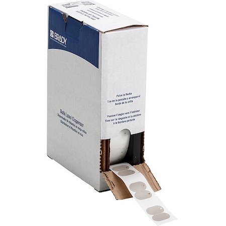 Pre-Cut Label Stock Roll, Gray, Matte MPN:BM7-111-145-GY